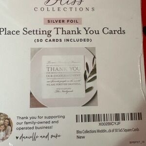 BLISS collections wedding thank you cards